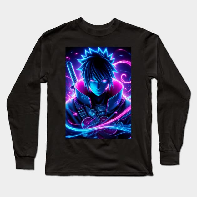 Sasuke Long Sleeve T-Shirt by San Creative